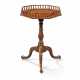 A GEORGE II BRASS-INLAID PADOUK AND GUADELOUPE OCTAGONAL TRIPOD TABLE - photo 1