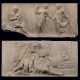 TWO GEORGE III WHITE MARBLE CHIMNEYPIECE TABLETS - photo 1