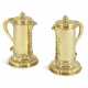 TWO GEORGE IV SILVER-GILT FLAGONS - photo 1