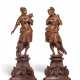 A PAIR OF FRUITWOOD CLASSICAL SOLDIERS - photo 1