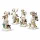 FOUR BERLIN PORCELAIN FIGURES OF PUTTI EMBLEMATIC OF THE ELEMENTS - Foto 1