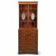 A GEORGE III SATINWOOD AND INDIAN ROSEWOOD MAHOGANY SMALL SECRETAIRE BOOKCASE - фото 1