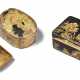 TWO JAPANESE LACQUER INCENSE BOXES (KOGO) AND A FOUR-CASE LACQUER INRO - photo 1