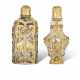 TWO GEORGE III GOLD-MOUNTED GLASS SCENT BOTTLES - фото 1