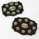 TWO ITALIAN MICROMOSAIC PANELS OR PAPERWEIGHTS - photo 1