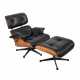 RAY & CHARLES EAMES "Lounge Chair mit Ottomane" - Foto 1