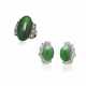 SET OF JADEITE AND DIAMOND JEWELLERY - фото 1