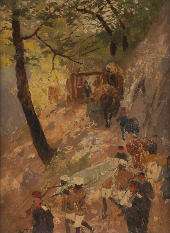 THEODOR ROCHOLL KAVALLERIE IM GEBIRGE