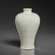 A SMALL WHITE-GLAZED CARVED SOFT-PASTE VASE, MEIPING - фото 1