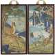A MAGNIFICENT AND VERY RARE PAIR OF LARGE CLOISONN&#201; ENAMEL PANELS - Foto 1