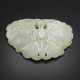 A WHITE JADE `BUTTERFLY’ PLAQUE - photo 1