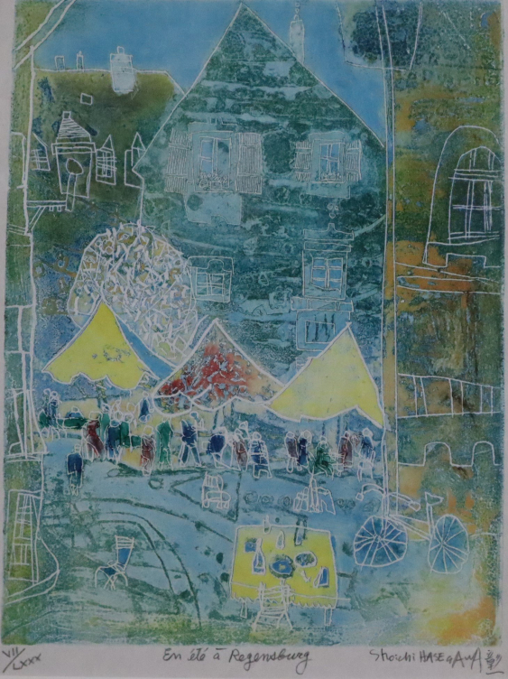 Hasegawa, Shoichi (geb.1929, in Paris lebender japanischer Maler und