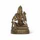 A SILVER AND COPPER-INLAID BRONZE FIGURE OF MAITREYA - photo 1
