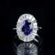 Saphir-Diamant-Ring. - Foto 1