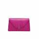 A MADE TO ORDER MATTE FUCHSIA CROCODILE ISIDE CLUTCH WITH GOLD HARDWARE - photo 1