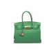 A MENTHE CLÉMENCE LEATHER BIRKIN 30 WITH GOLD HARDWARE - photo 1