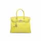A LIMITED EDITION LIME & GRIS PERLE EPSOM LEATHER CANDY BIRKIN 30 WITH PALLADIUM HARDWARE - фото 1