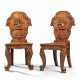 A PAIR OF WILLIAM IV MAHOGANY HALL CHAIRS - фото 1