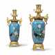 A PAIR OF FRENCH ORMOLU-MOUNTED JAPANESE CLOISONNE ENAMEL LAMPS - фото 1