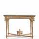 A LOUIS XVI PARCEL-GILT AND WHITE-PAINTED CONSOLE TABLE - photo 1