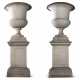 A PAIR OF LATE EMPIRE MONUMENTAL MARBLE VASES - Foto 1