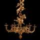 A FRENCH GILTWOOD SIX-BRANCH CHANDELIER - фото 1