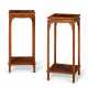 A PAIR OF HUALI-INSET BOXWOOD STANDS - фото 1