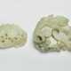 TWO SMALL WHITE JADE CARVINGS - photo 1