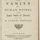 The Vanity of Human Wishes, the Isham-Grant-Foote-Martin copy - фото 1