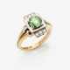 A historical ring with a small demantoid rarity and diamonds - фото 1