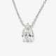 A solitaire pendant necklace with a pear-shaped diamond - фото 1