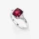 A Rivière ring with a red spinel and diamonds - фото 1