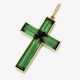 A cross pendant with tourmalines - photo 1