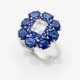 An Entourage ring decorated with sapphires and diamonds - фото 1