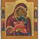 Mother of God Eleusa with four saints depicted on the borders - Foto 1