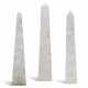 A GROUP OF THREE ROCK CRYSTAL OBELISKS - photo 1