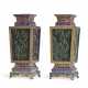 A PAIR OF CHINESE JADE AND CHAMPLEVÉ ENAMEL LANTERNS - photo 1