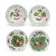 TWO PAIRS OF ENGLISH PORCELAIN PLATES - фото 1