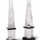 A PAIR OF ROCK CRYSTAL AND HARDSTONE OBELISKS - photo 1