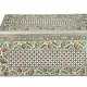 A LARGE ENAMEL AND METAL-DECORATED WOODEN WRITING BOX - фото 1