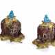 A PAIR OF FRENCH ORMOLU-MOUNTED CHINESE SANG-DE-BOEUF PORCELAIN ELEPHANTS - фото 1