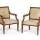 A PAIR OF DUTCH TULIPWOOD, AMARANTH, ASH, STAINED AND EBONIZED FRUITWOOD ARMCHAIRS - фото 1