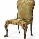 AN EARLY GEORGE III WALNUT AND PARCEL-GILT SIDE CHAIR - Foto 1