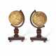 A PAIR OF WILLIAM IV TERRESTRIAL AND CELESTIAL MINIATURE TABLE GLOBES - photo 1