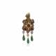TONY DUQUETTE ROCK CRYSTAL, AMETHYST AND MALACHITE PENDANT-BROOCH - photo 1
