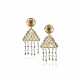ILIAS LALAOUNIS SEED PEARL, SAPPHIRE AND GOLD EARRINGS - фото 1