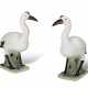 A PAIR OF CHINESE EXPORT PORCELAIN MODELS OF CRANES - photo 1