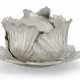 A SILVER CABBAGE-FORM SOUP TUREEN, COVER, AND STAND - photo 1
