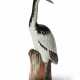 A LARGE CHINESE EXPORT PORCELAIN MODEL OF A CRANE - Foto 1