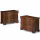 A PAIR OF GEORGE II MAHOGANY PIER COMMODES - фото 1